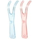 thumbnail image 1 of 2pcs soportes dentales de hilo dental hilo dental spool colaboradores de reemplazo de hilo dental de alambre plano (rosa + azul), 1 of 7