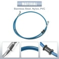 thumbnail image 5 of 47.24" Length 10mm ID Motorcycle Hydraulic Brake Line Oil Hose Pipe Stainless Steel Braided Cable for ATV Motocross Blue, 5 of 6