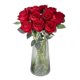 thumbnail image 1 of 10pcs Real Touch Rose Flowers Flannel Flower Compatible With Wedding Home Decor, 1 of 5