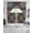 Multicolor Navy, variant on White Boho Swag Valances for Windows, Small Curtains Drapes, Retro Ethnic Colorful Flower Aesthetic Art Kitchen Window Curtains Over Sink Window Treatment Valance for Bedroom/Bathroom 56"x36"