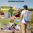 thumbnail image 4 of Travel Cooler Bag - Pioneer Flower Floral Print Pattern Camping Beer Cooler Backpack with Bottle Opener- Waterproof Insulated Picnic Backpacks - Cooler Bag for Beach, 4 of 6
