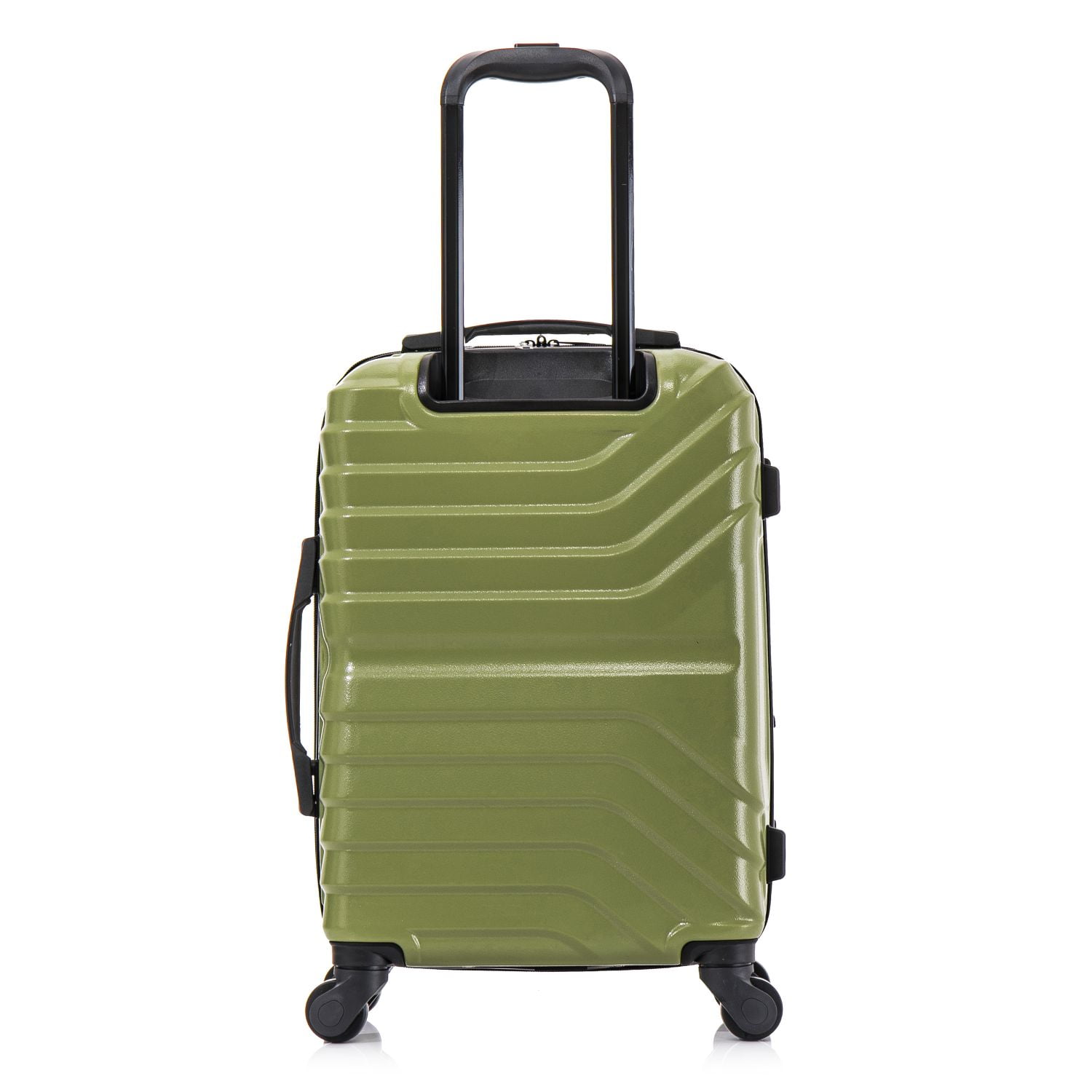 InUSA AURUM 20" Hardside Lightweight Carry On Luggage with Spinner Wheels, Handle and Trolley, Green
