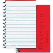 TOPS Classified Business Notebooks - 100 Sheets - Coilock - 20 lb Basis Weight - 5 1by2" x 8 1by2" - White Paper -