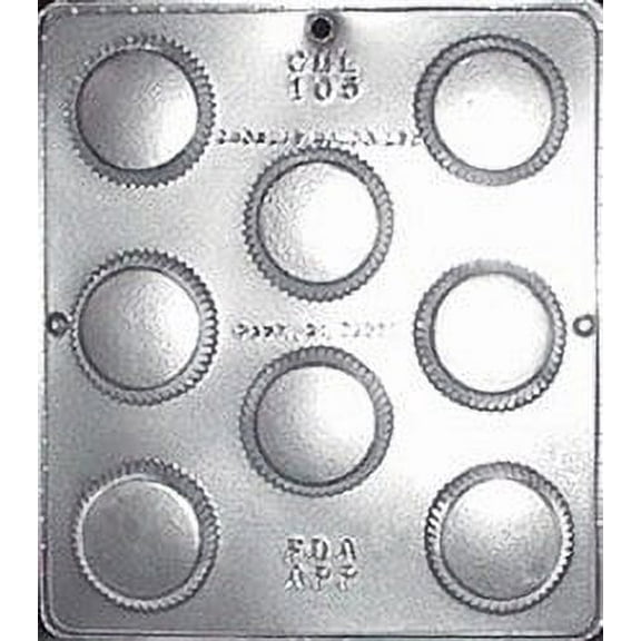 105 Large Peanut Butter Cup Chocolate Candy Mold