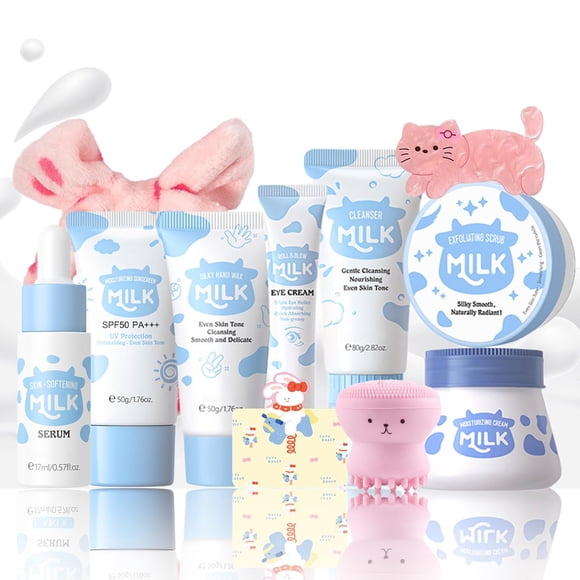 Set de cuidado de la piel MrCuvaryas 11 en 1 Milk para mujeres y adolescentes