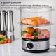 thumbnail image 2 of Vaporizador eléctrico de alimentos OVENTE, 2 niveles, 5 cuartos de galón, acero inoxidable, 2 of 7