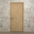 thumbnail image 3 of Interior Solid French Door 42 x 84 inches | Ego 5005 Natural Oak | Single Regular Panel Frame Handle | Bathroom Bedroom Modern Doors, 3 of 5