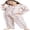 Light Pink Plaid, variant on Womens Flannel Pajama Set, Long Warm Pajamas Lightweight Pjs Set with Pockets,(Red-Black Plaid,S)