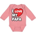 thumbnail image 3 of Inktastic I Love My Papa Boys or Girls Long Sleeve Baby Bodysuit, 3 of 5