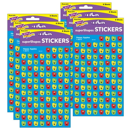 UPC: 0194629032938 | TREND Happy Apples superShapes Stickers 800 Per Pack 6 Packs
