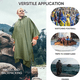 thumbnail image 2 of Capas Impermeable Poncho Para Hombre Mujer Dama Muy Duradero VERDDE MILITAR, 2 of 5
