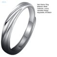 thumbnail image 4 of AM * Anillo Ajustable De Plata Para Hombre Diseño Minimalista Versátil Para Cualquier Ocasión Único Para Él, 4 of 4