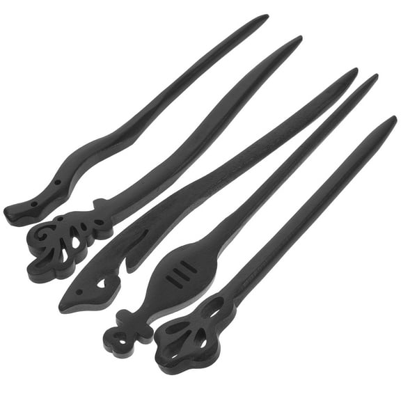 PBPBOX 5pcs Classic Hair Chopsticks Chinese Traditional Hair Stick for Women Wedding