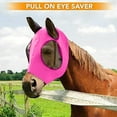 TIIFSWHS AntiFly Mesh Equine Mask Comfort Fit Fly Mask Protects Eyes and Ears