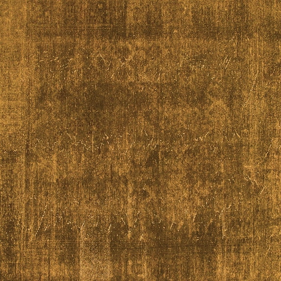 Ahgly Company Indoor Square Abstract Orange Modern Area Rugs, 8' Square