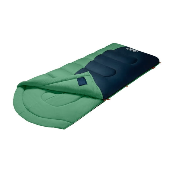 Coleman Montauk 40°F Big and Tall Sleeping Bag, Mint