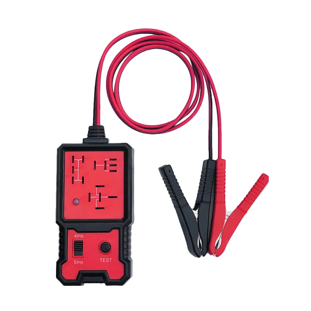 Red Hainice 12V Automotive Relay Tester Electronic Car Relay Tester for Universal Cars Auto Battery Checker