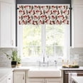 thumbnail image 3 of Western Christmas Kitchen Curtains and Valances Set, Cowboy Boots Santa Cactus Winter Xmas Rod Pocket Window Valance 18 Inch Window Curtain Panels for Living Room Bedroom Laundry, 27.5x36in, 3 Pieces, 3 of 7