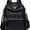 Black, variant on Sunyuer PU Leather Stylish Travel Backpack - Lightweight and Multi Pockets Sports Yoga Bag for Commuting