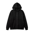 thumbnail image 3 of Horkkom Zip Up Hoodie for Women Oversized Lightweight Long Sleeve Sweatshirts Casual Basic Jackets with Pockets XXXL, 3 of 5