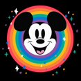 thumbnail image 2 of Junior's Mickey & Friends Rainbow Circle Graphic T-Shirt, 2 of 4