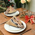thumbnail image 3 of Napkin Satin Napkin 20*20Inchx6 Kitchen Towel Dinner Plate Towel Decorative Towel Napkin Tea Towel Suitable For Kitchen Table Pretty Flowers and Giraffes, 3 of 8