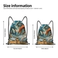 thumbnail image 2 of Gaeub Red Blue Dragon Battle Epic Drawstring Backpack Bag Sport Gym Sackpack Heavy Duty String Backpack for Men Women-Small, 2 of 6