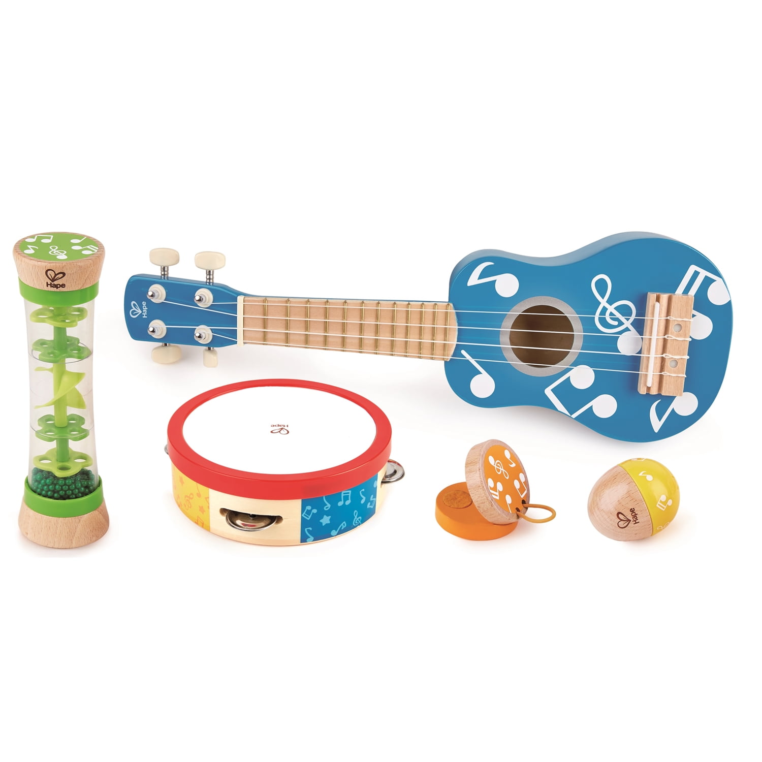Wooden toy 5 piece instrument set brand new & sealed age 3+ 