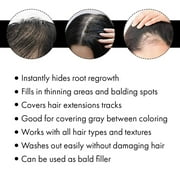 Jerome Russell Hair Color Thickener for Thinning Hair, Jet Black 3.5 oz