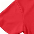thumbnail image 4 of Children 3/4 Sleeve T-Shirt Lapel Collared Button Placket Breathable Pullover Tops for Kids School Sports Daily Wear 11-12Y, 4 of 8