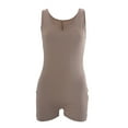 thumbnail image 1 of Nouvelle Combinaison Courte Moulante d'Été pour Femme en Tricot Côtelé Sans Manches, Style Débardeur, une Pièce, 1 of 5