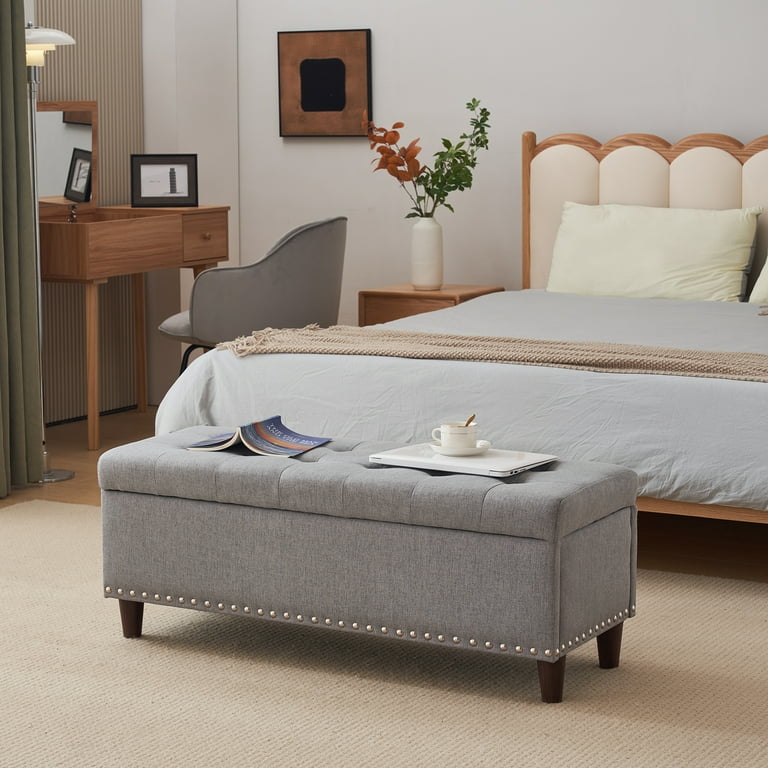 オットマン・スツール DIVANCO OTTOMAN Light gray 在庫品