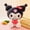 Kuromi, variant on Kawaii Sanrio Plush Toys Dolls Cartoon Kuromi My Melody Strawberry Series Plushies Figure Children Cute Doll Birthday Gifts Kuromi About 23cm