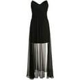 thumbnail image 7 of Nicole Miller Artelier BLACK Chiffon Strapless Gown, US 8, 7 of 7
