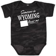 thumbnail image 3 of Inktastic Someone in Wyoming Loves Me Boys or Girls Baby Bodysuit, 3 of 5