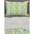 thumbnail image 3 of Mint Comforter & Sham Bedding Set, Leaves Rosemary Oregano Dill Parsley Organic Farming Vanilla Cuisine, 3 pcs Duvet Set Microfiber Filling Quilt, 5 Sizes, Green Lime Green, by Ambesonne, 3 of 4
