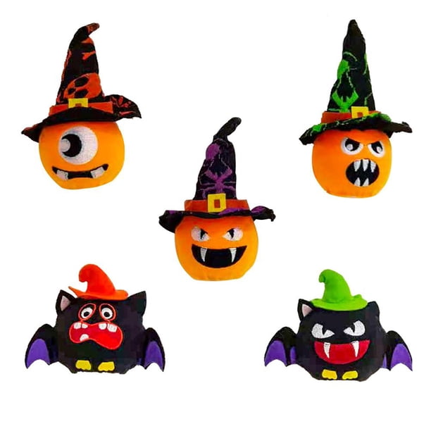 Lámpara De Luz Fantasma De Calabaza De Halloween, 5 Uds., Decoración Colgante Para Fiestas, Farol Led, Suministros Para Fiestas, Accesorio De Luz Nocturna Colgante seitruly HA037323-00