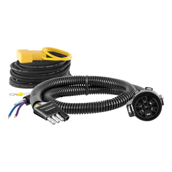 CURT 56476 4-Way Flat Vehicle-Side to USCAR Wiring Adapter