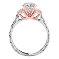 thumbnail image 5 of MauliJewels 0.50 Ct. 3 Stone Lab Grown Diamond Engagement Ring for Women in 14K Solid Two Tone Gold, 5 of 5