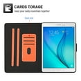 thumbnail image 3 of Dteck Folio Case for Samsung Galaxy Tab A 8.0 2015 SM-T350 T355, Slim Fit Book Cover Design Multi-Angle Stand PU Leather Case Cover, Orange, 3 of 5