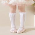 thumbnail image 3 of JUNWELL 1 Pair Girl‘s Lace Bowknot Heart Pattern Mid-Calf Mesh Stockings  Suitable For Daily Wear, 3 of 7