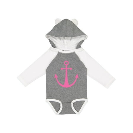 

Inktastic Anchor Nautical Pink Gift Baby Girl Long Sleeve Bodysuit