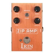 IRIN Overdrive Guitar Effect Pedal with Normal/Compression Modes Toggle Switch Low/High/Volume/Drive 4 Control Knobs for Electric Guitar - ZIP AMP