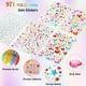 thumbnail image 3 of 971 pcs Gem Stickers, Star Heart Round Small Stickers for Kids Adults, Glitter Cute Stickers for Crafts, Face Eye Body Makeup, DIY Decoration, Kids Reward, Sparkling Acrylic Rhinestones, 3 of 7