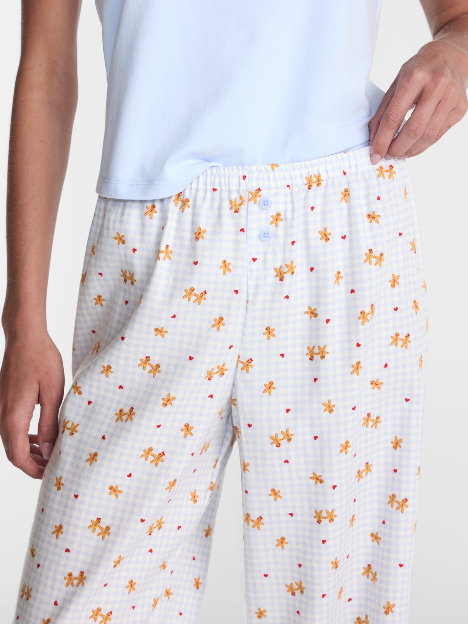 No Boundaries Print Boxer Sleep Pants, 31" Inseam, Women's XS-XXL
