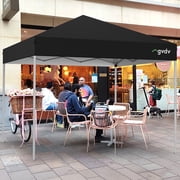 GVDV Outdoor Pop up Canopy 10'x10' Tent Camping Sun Shelter-Series Party Tent (Black)