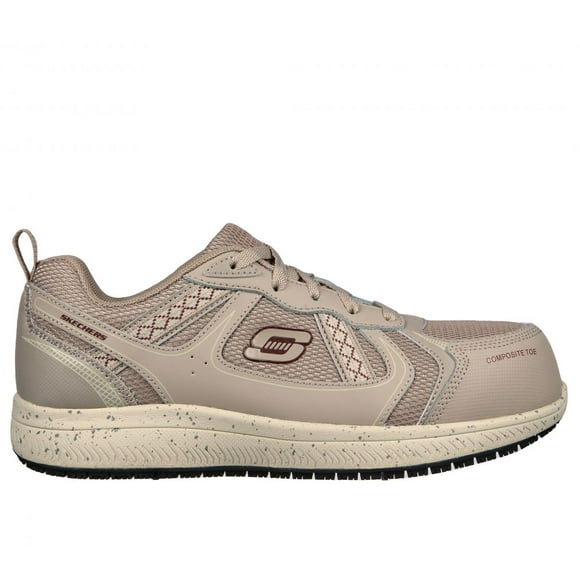 SKECHERS WORK Women's Summits SR - Jaily Composite Toe Slip Resistant Work Shoe Taupe - 108077-TPE