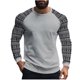 thumbnail image 1 of Blusas y camisas de manga larga con cuello redondo para hombre, suéter deportivo informal con estampado y cuello redondo, blusas de manga larga con cuello redondo, blusa de poliéster para hombre, 1 of 6