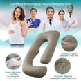 thumbnail image 3 of Almohada de embarazo Sasttie, ropa de cama refrescante para todo el cuerpo, en forma de U, 3 of 7