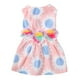 thumbnail image 1 of Vestido de perro suave transpirable lindo vestido de verano de cachorro de moda con decoración de flores para fotografía de fiesta diaria rosa L, 1 of 5